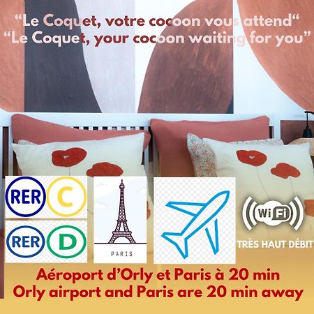 Apartmán Le Coquet A 20Min De Paris Et De L'Aeroport D'Orly Juvisy-sur-Orge Exteriér fotografie
